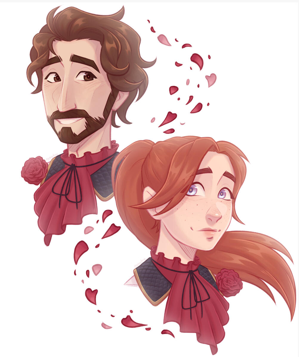 Clair Obscur: Expedition 33 fanart of Gustave and Maelle to celebrate the GOTY 2025 - 2025